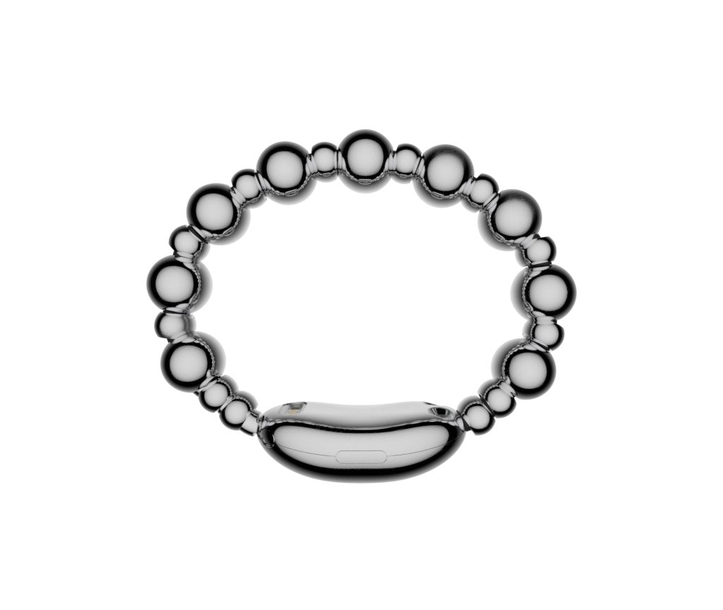 The Deeds bracelet with mirror chrome beads